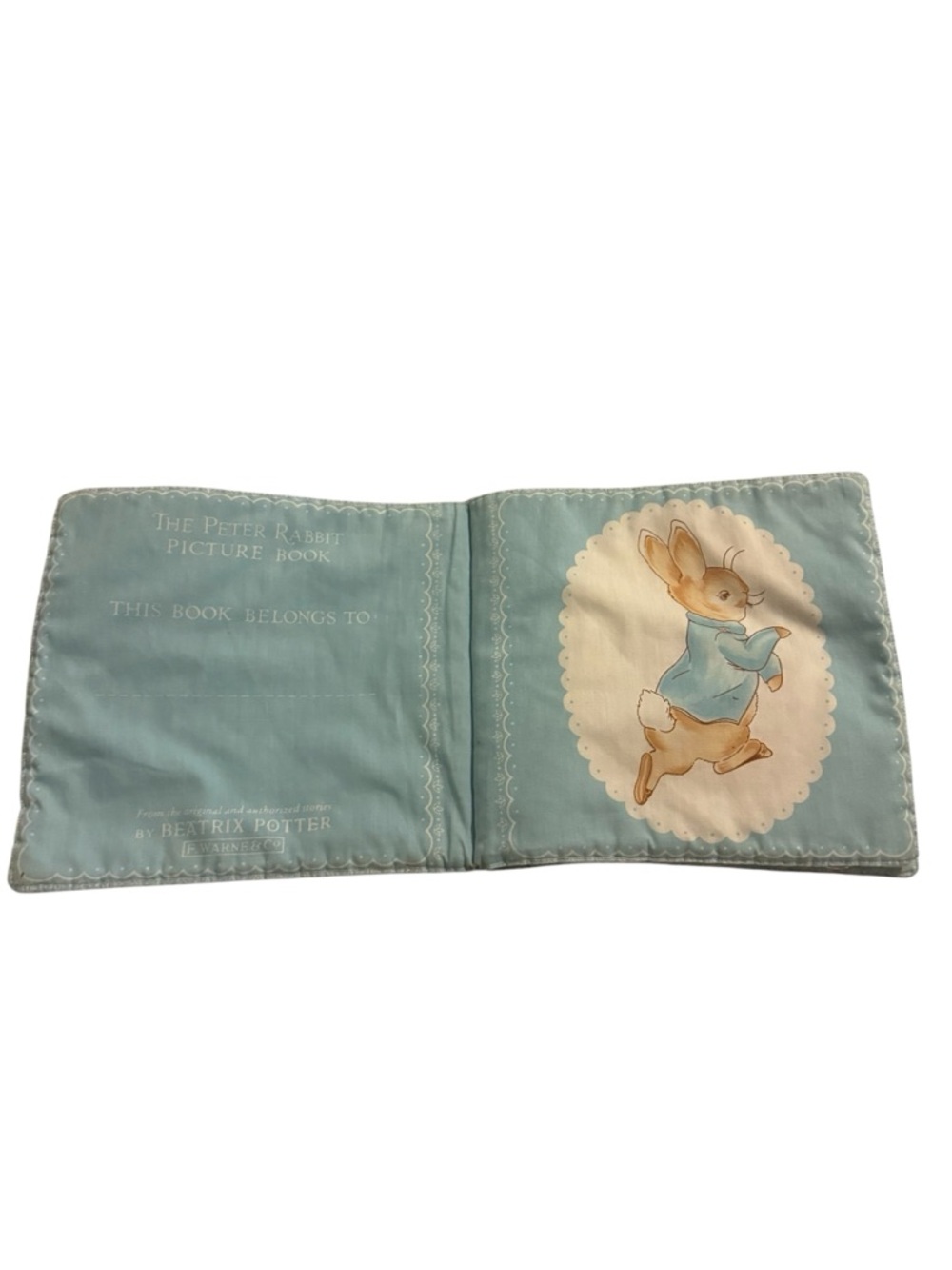 Vintage 1980s Peter Rabbit cloth picture book - Picture 1 of 6